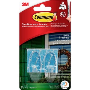 Gancio Utility 3M Command Con Strisce Adesive, Tiene Fino A 2,25 Kg, Rimovibile - 2