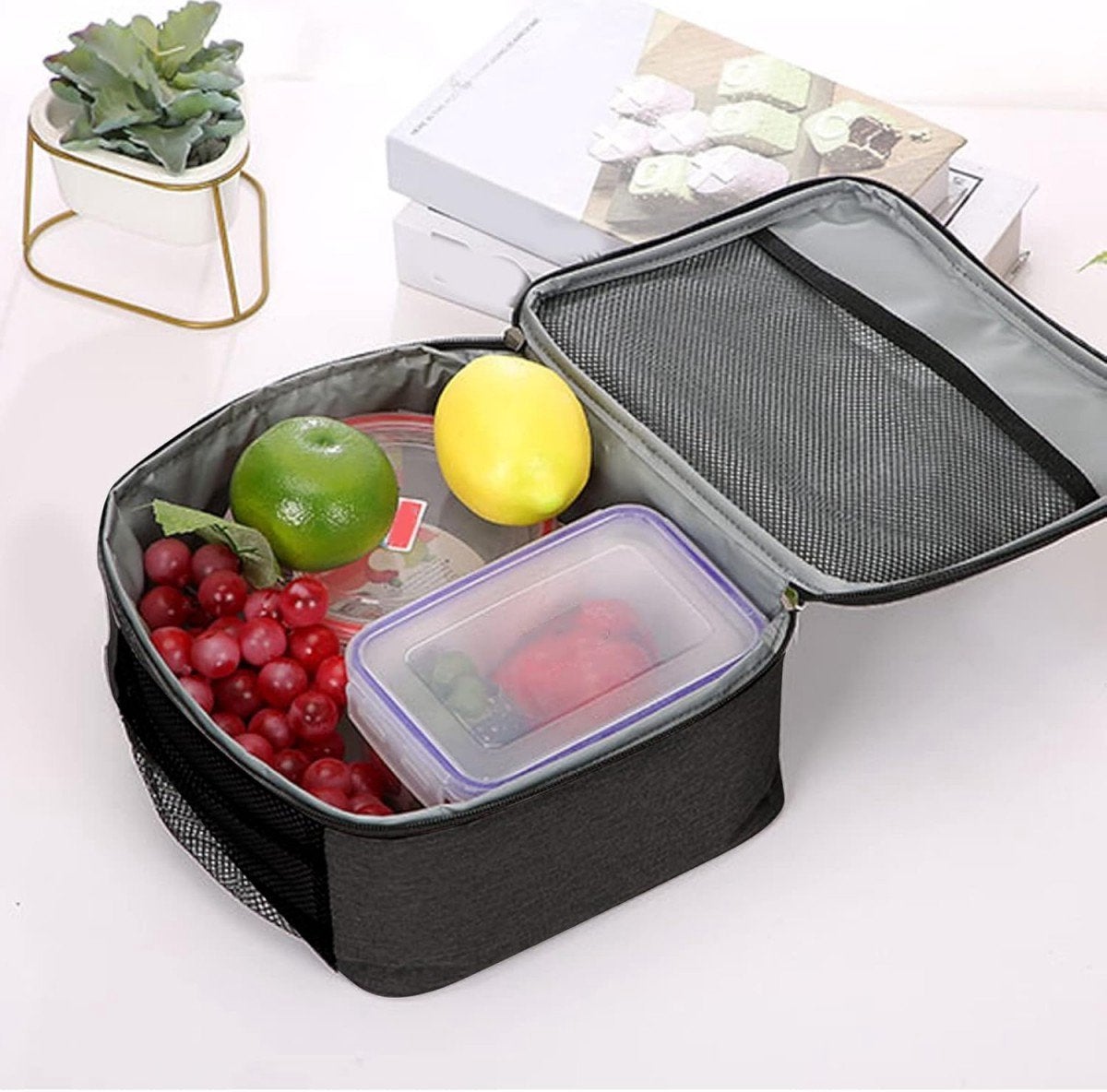 Geantă de prânz, Geantă de prânz pentru adulți, Rucsac izolat, Geantă de picnic, Cutie de prânz de 6,5 l pentru băieți, Păstrează mâncarea proaspătă
