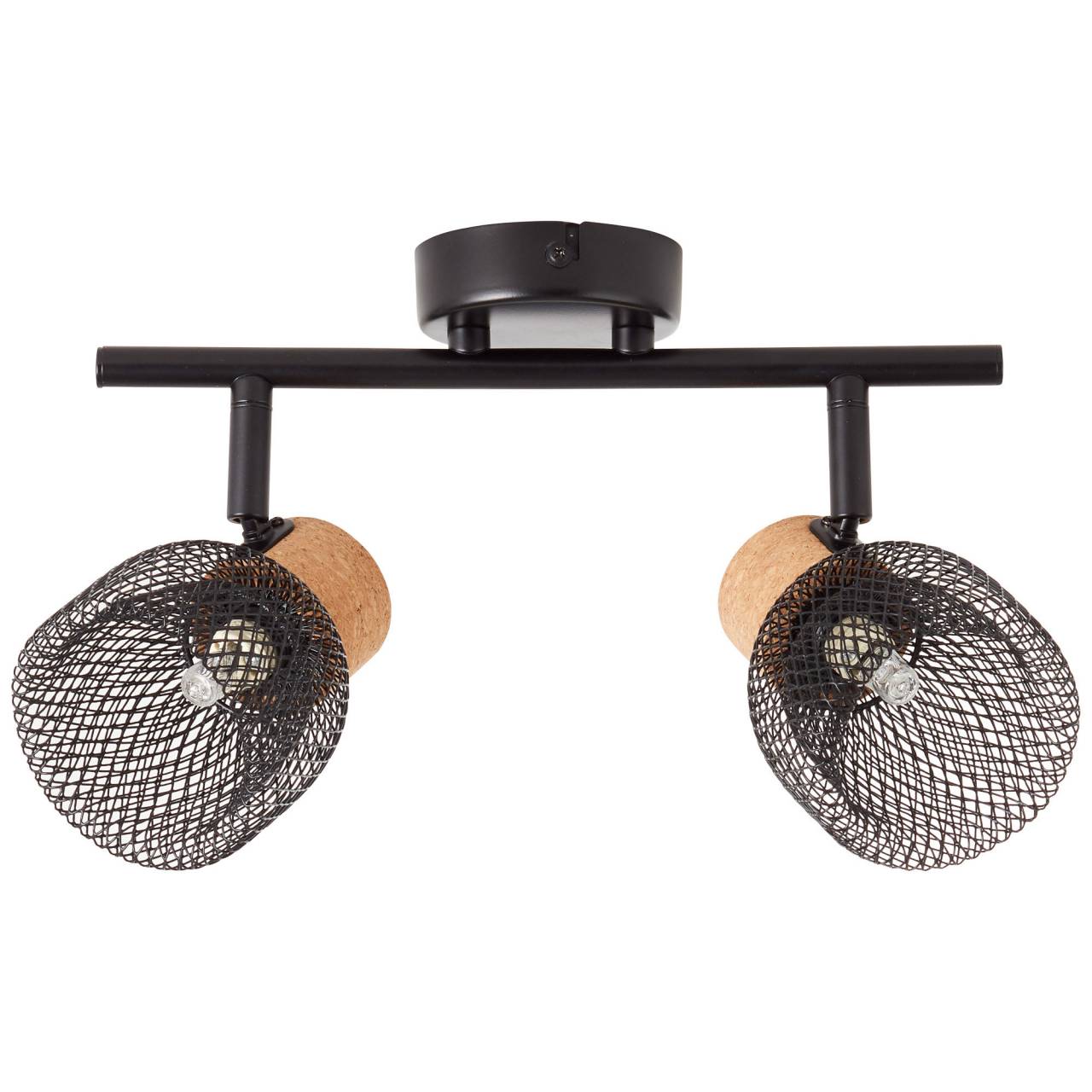 Lampa BRILLIANT, lampa stołowa Odar czarny / beżowy, 1x A60, E27, 42W, z wyłącznikiem sznurkowym - 2