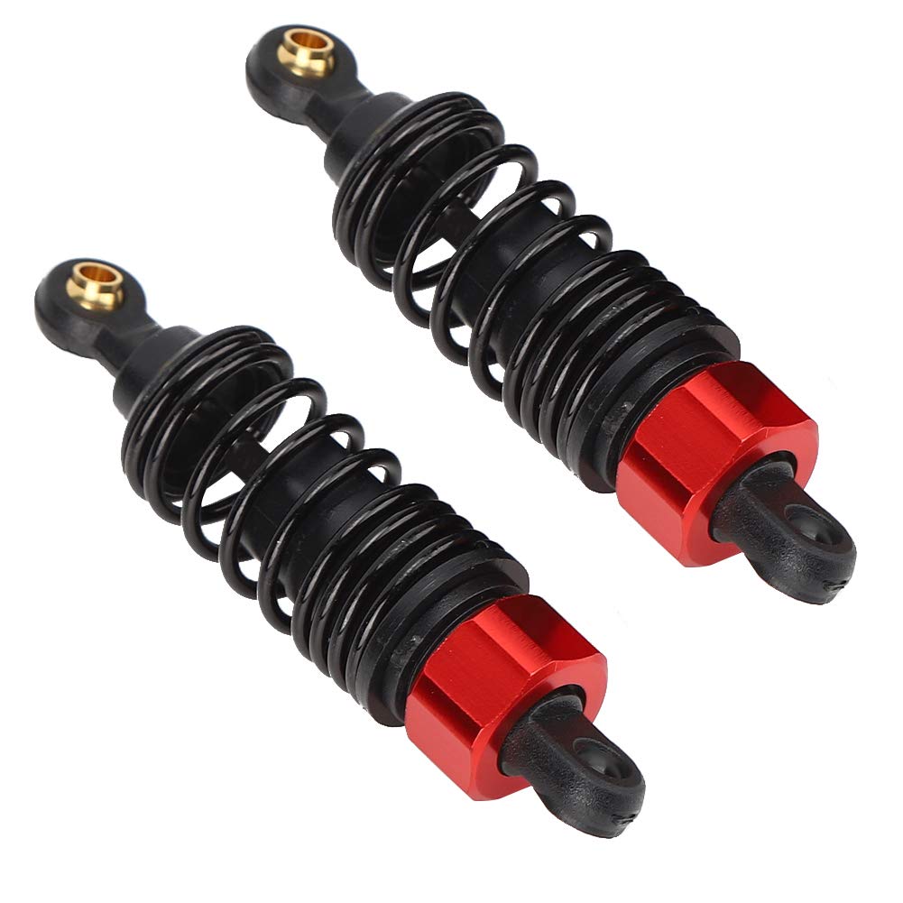 Strumento sospensione a molla per auto RC, metallo alta qualità, 2 pezzi, per JLB EM DHK HPI 1/10 (rosso) - 6