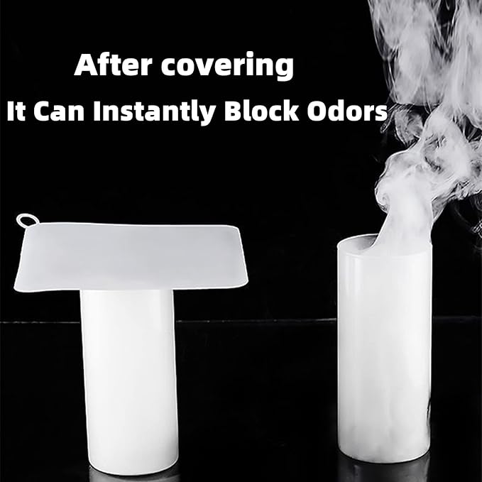 2 bouchons de vidange de sol en silicone anti-odeur, bouchons de vidange en silicone, couvercles anti-odeurs et désodorisants (12*12 cm) - 3