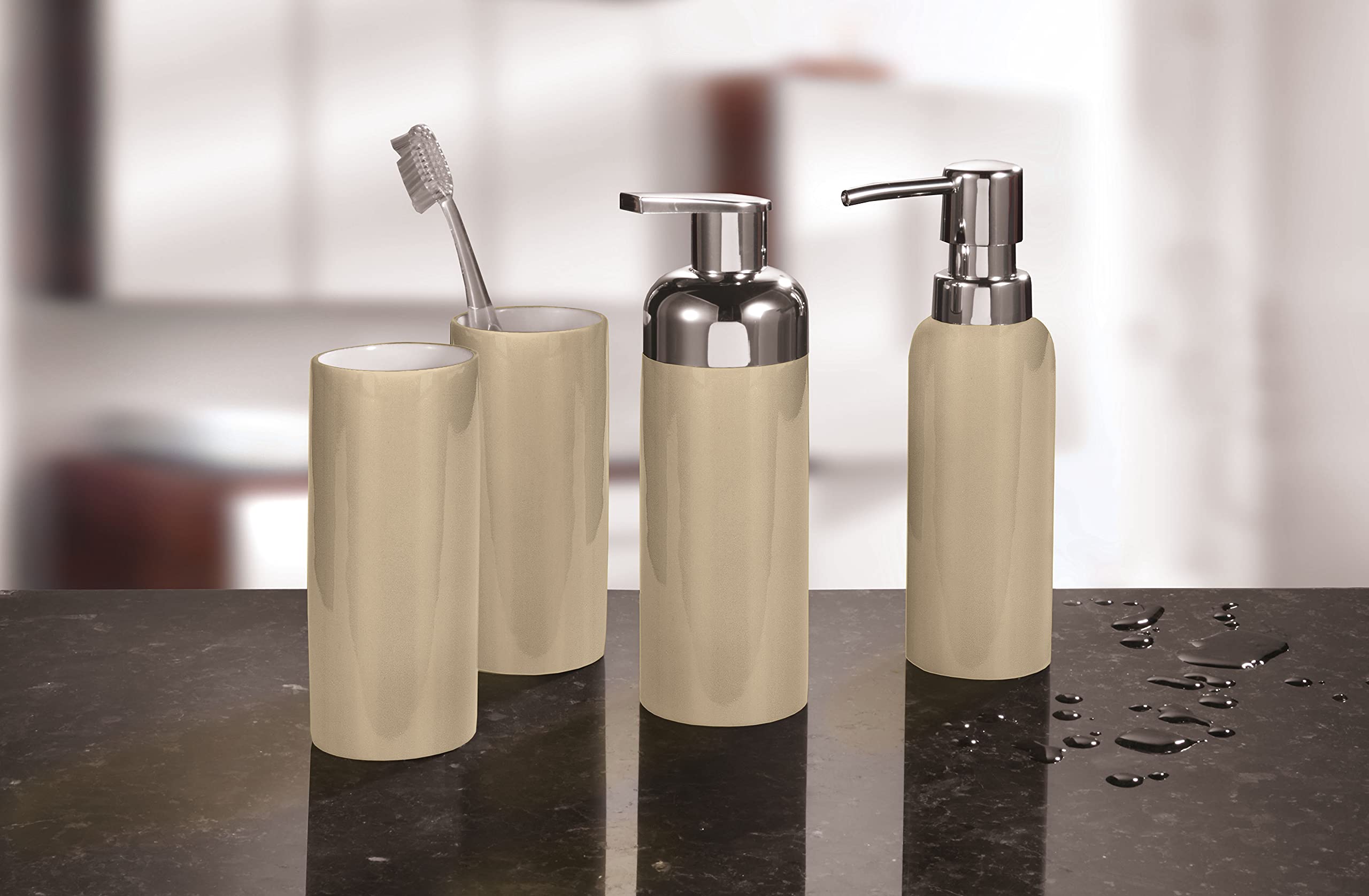 Kleine Wolke 5084114848 Pur Shiny - Dispenser per Sapone in Schiuma, Colore: Bianco Neve - 2