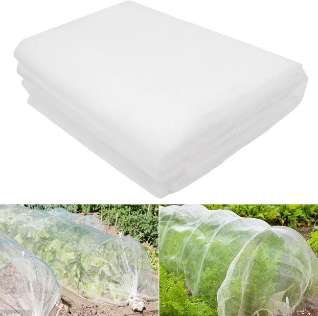Filet anti-insectes 2,4 x 10 m, filet de jardin, filet anti-insectes ...