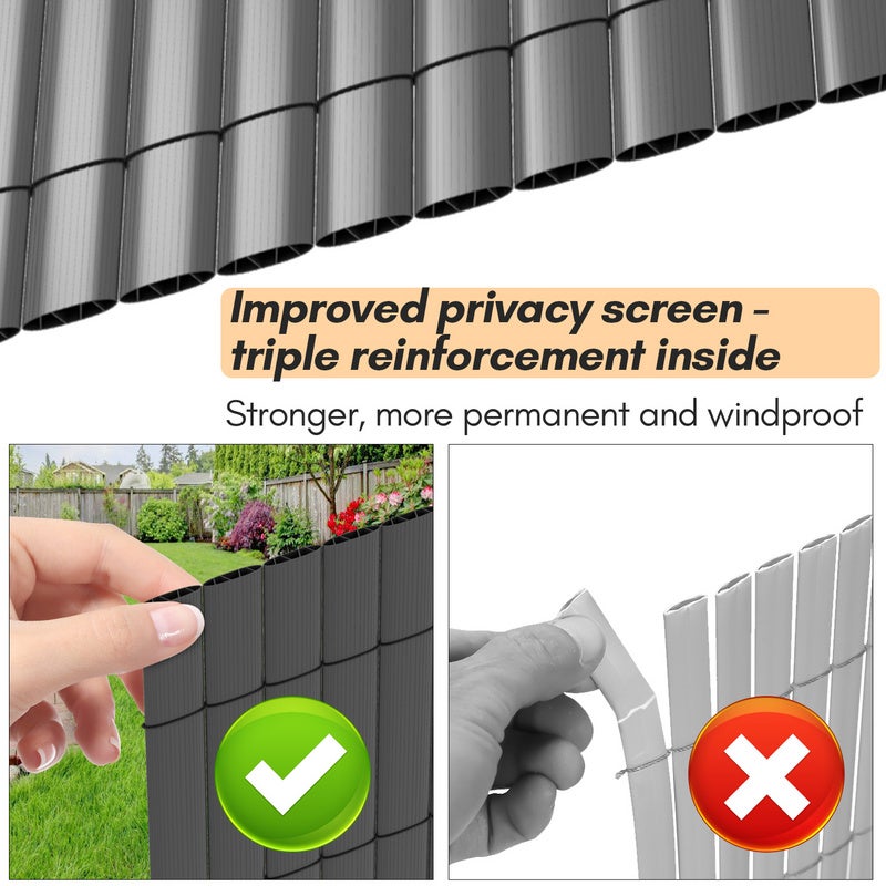 PVC Canisse Brise Vue, Valla de PVC resistente a los rayos UV y a la ...