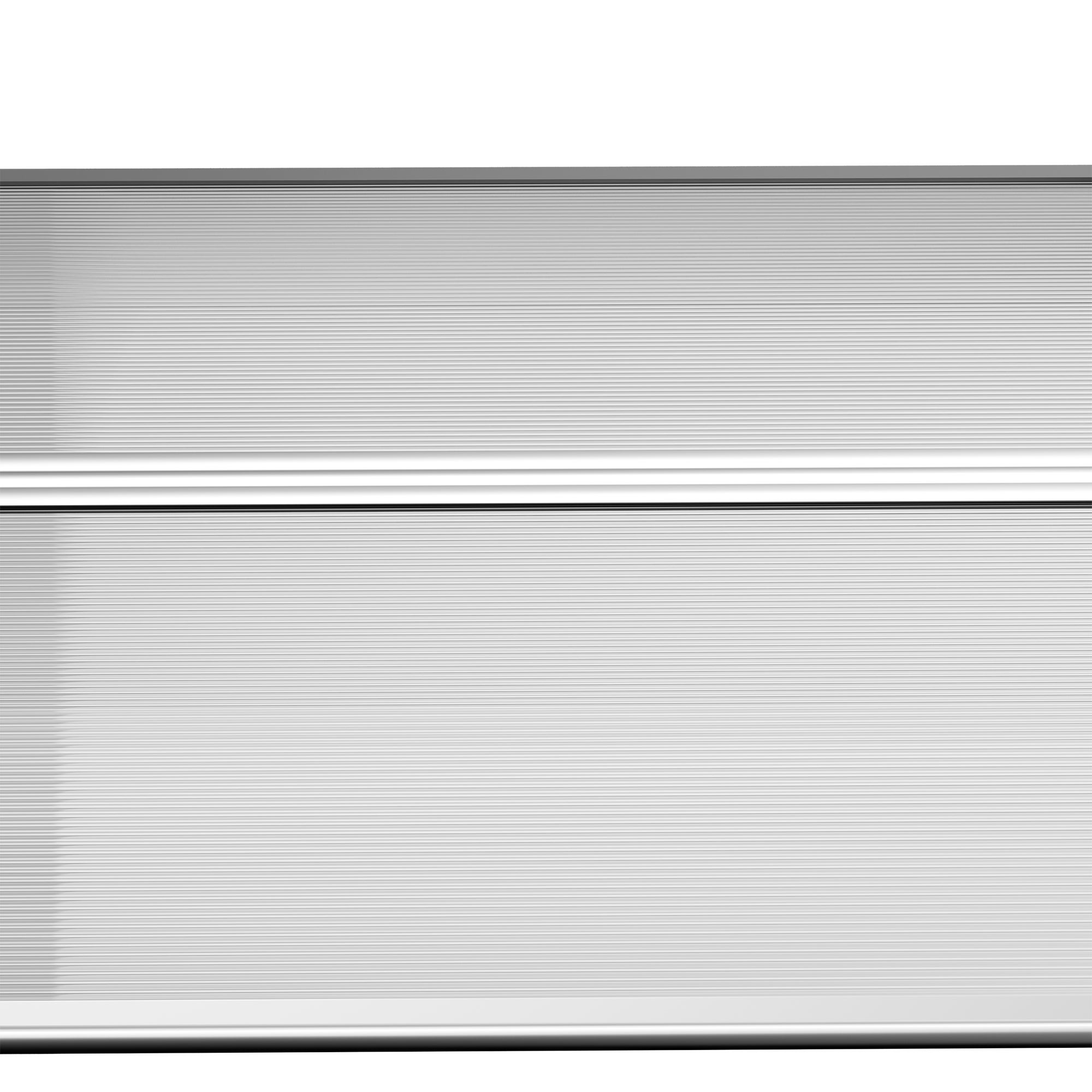 Marquise de Proteção Outsunny Liga de Alumínio, PP e PC Transparente e Preto 75x100x23 cm - 8