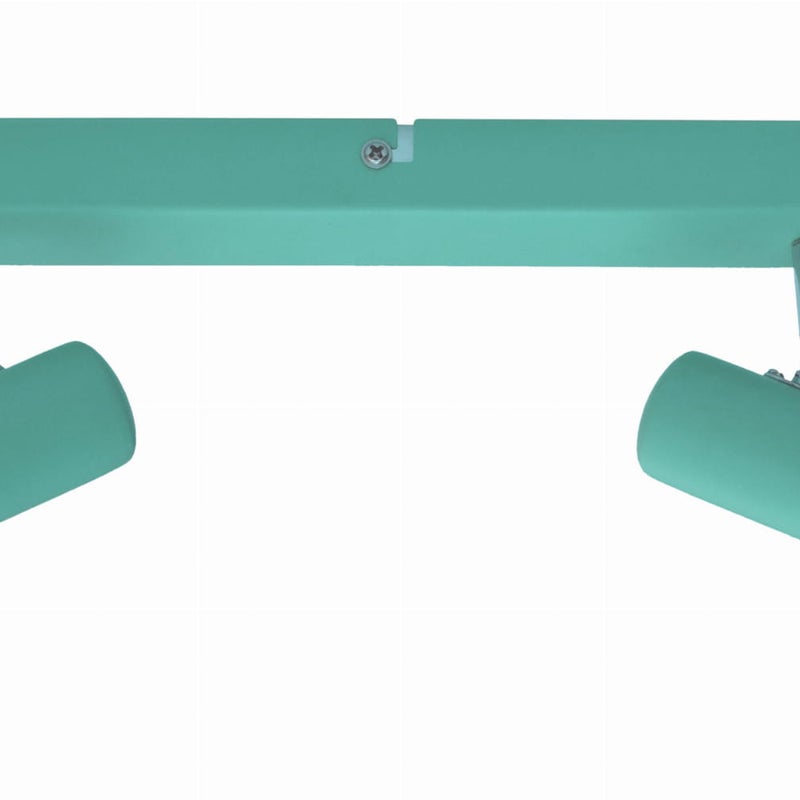 Reflektor sufitowy spot natynkowy Picardo listwa turkusowwy 2xE14x40W wym: 36 x 6 cm metal Candellux