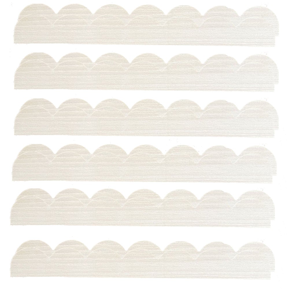 20 Molduras De Madera Festoneadas Sin Pintar | 30 X 4 Cm | Para Manualidades, Decoración De Paredes Y Marcos