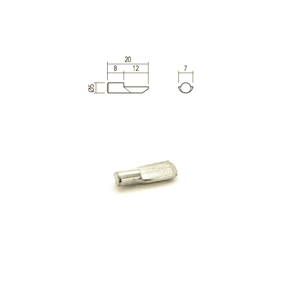 Confezione da 180 reggimensola 5 mm, reggimensola per reggimensola, reggimensola, reggimensola, reggimensola, perni per mensola, reggimensola per ripiani, reggipiano per armadietto