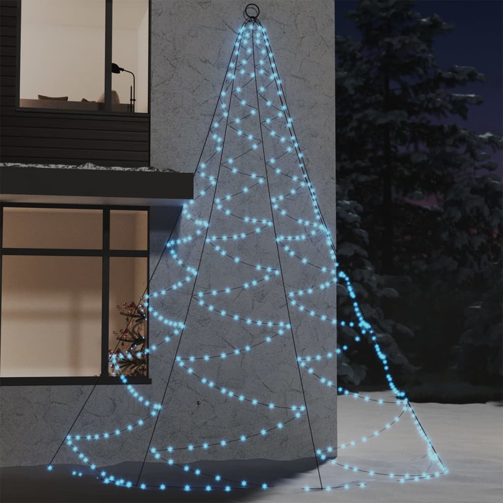 Choinka ścienna z hakiem, 720 diod LED, zimna biel, 5 m vidaXL