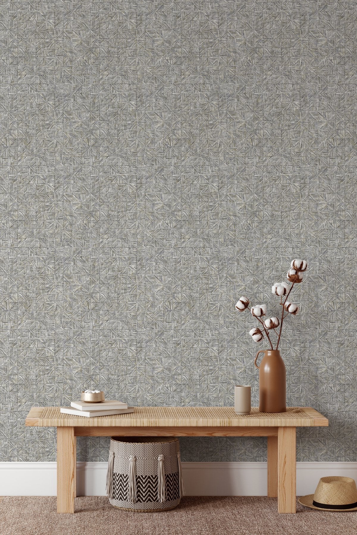 Papel pintado masai - pack 2 rollos 55 x 300 cm
