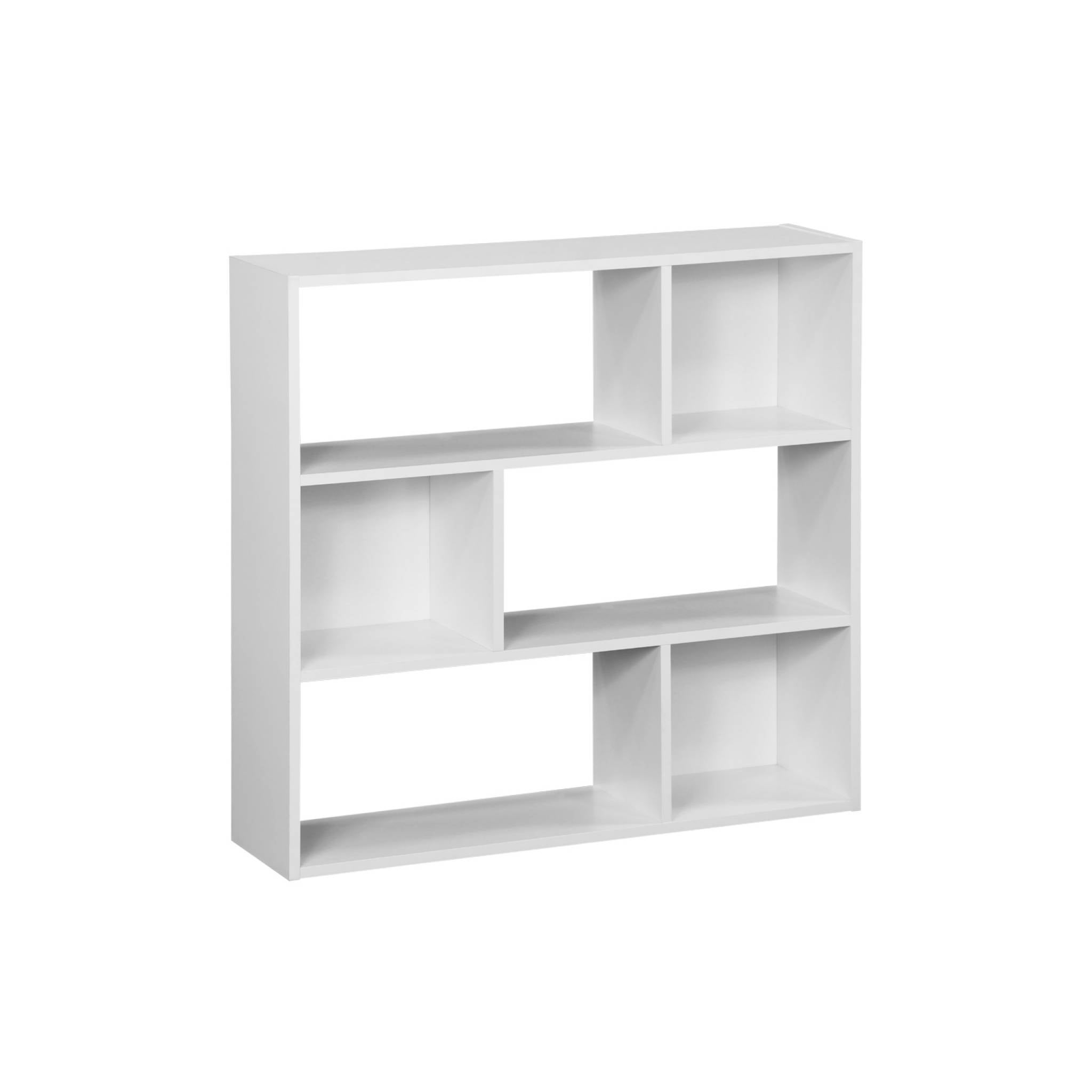 URBNLIVING Libreria In Legno 3 Ripiani: Stretta, Moderna E Disponibile In 4 Colori (60 O 80 Cm) - 2