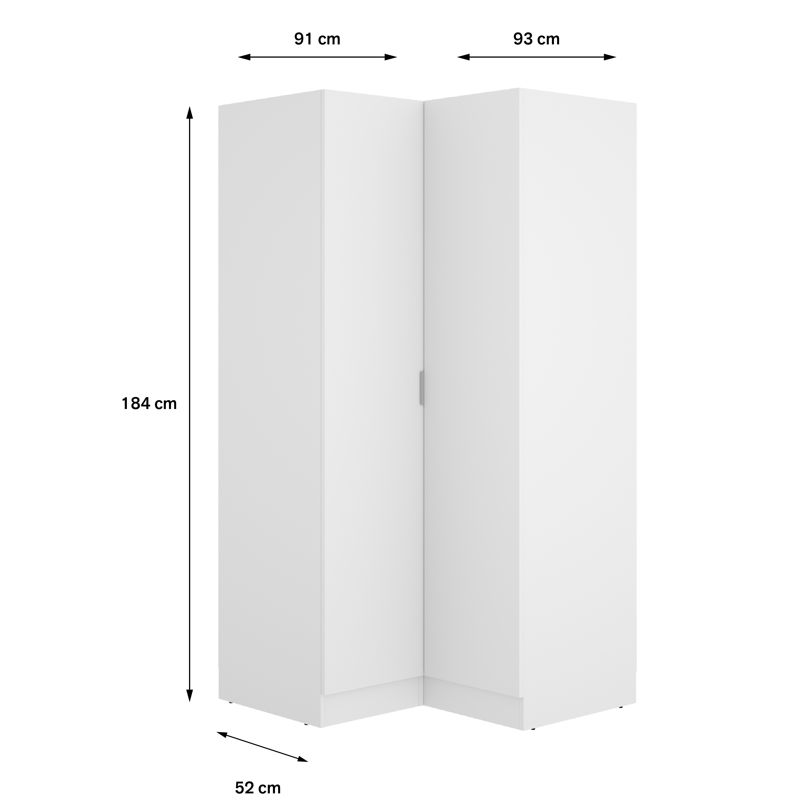 ESSEN Armario Rincon con puertas blanco - 5