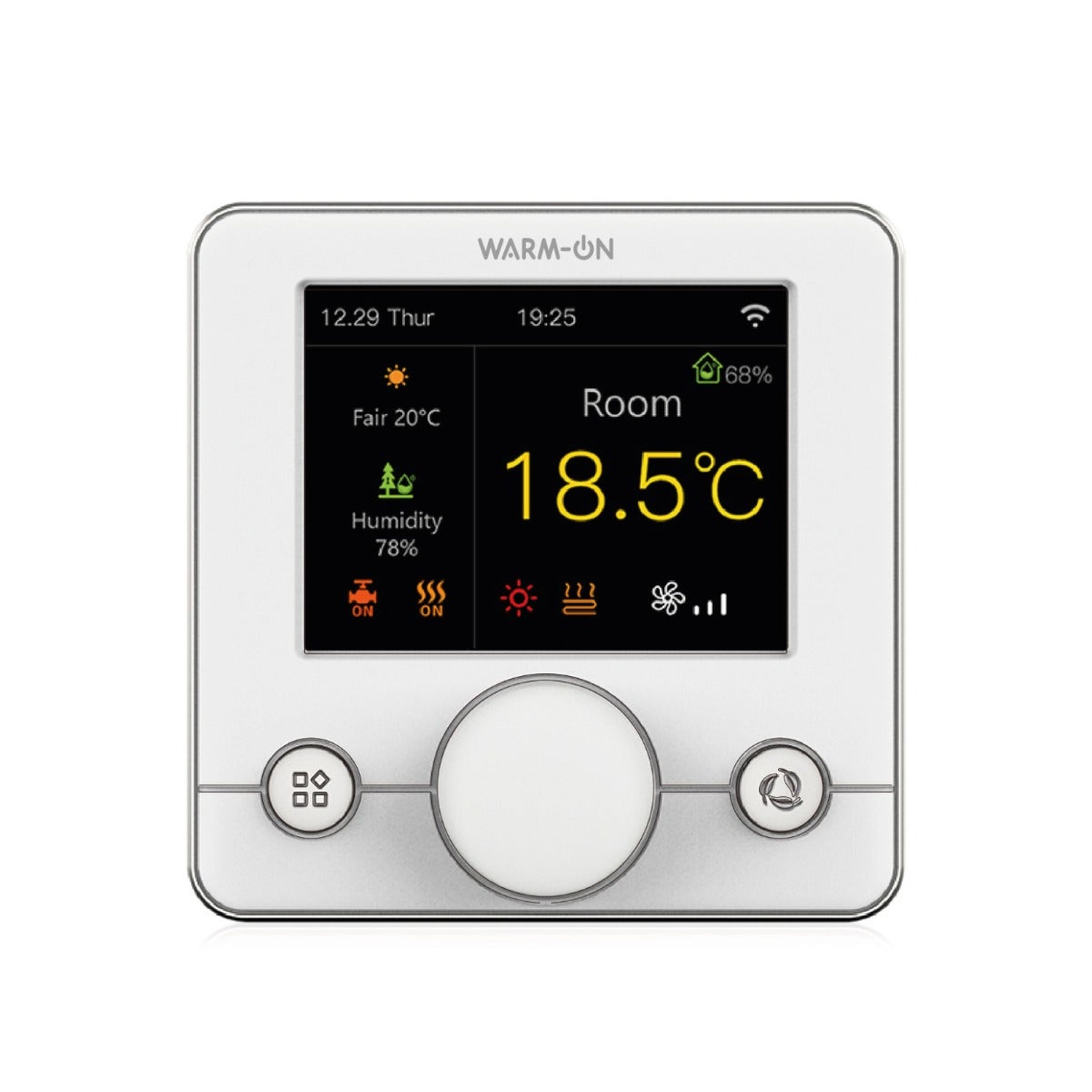 R7C-716 Thermostat WIFI avec écran LCD couleur, blanc | Leroy Merlin