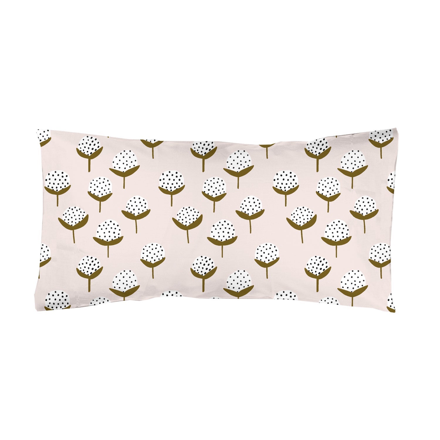 Funda almohada estampada flor de algodón - cama150 (50x75 / set 2 fun