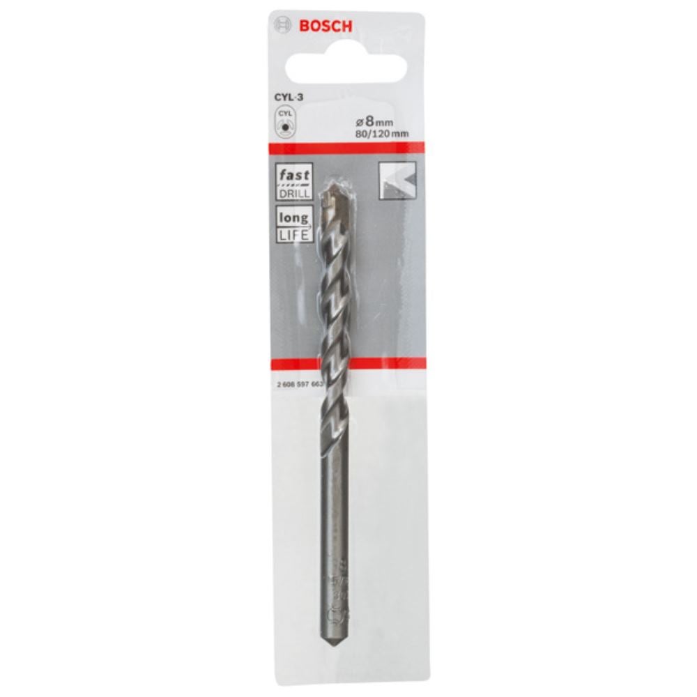 Bosch Professional - Foret 8mm béton CYL-3 8.0x80x120mm - 2608597663 - 2