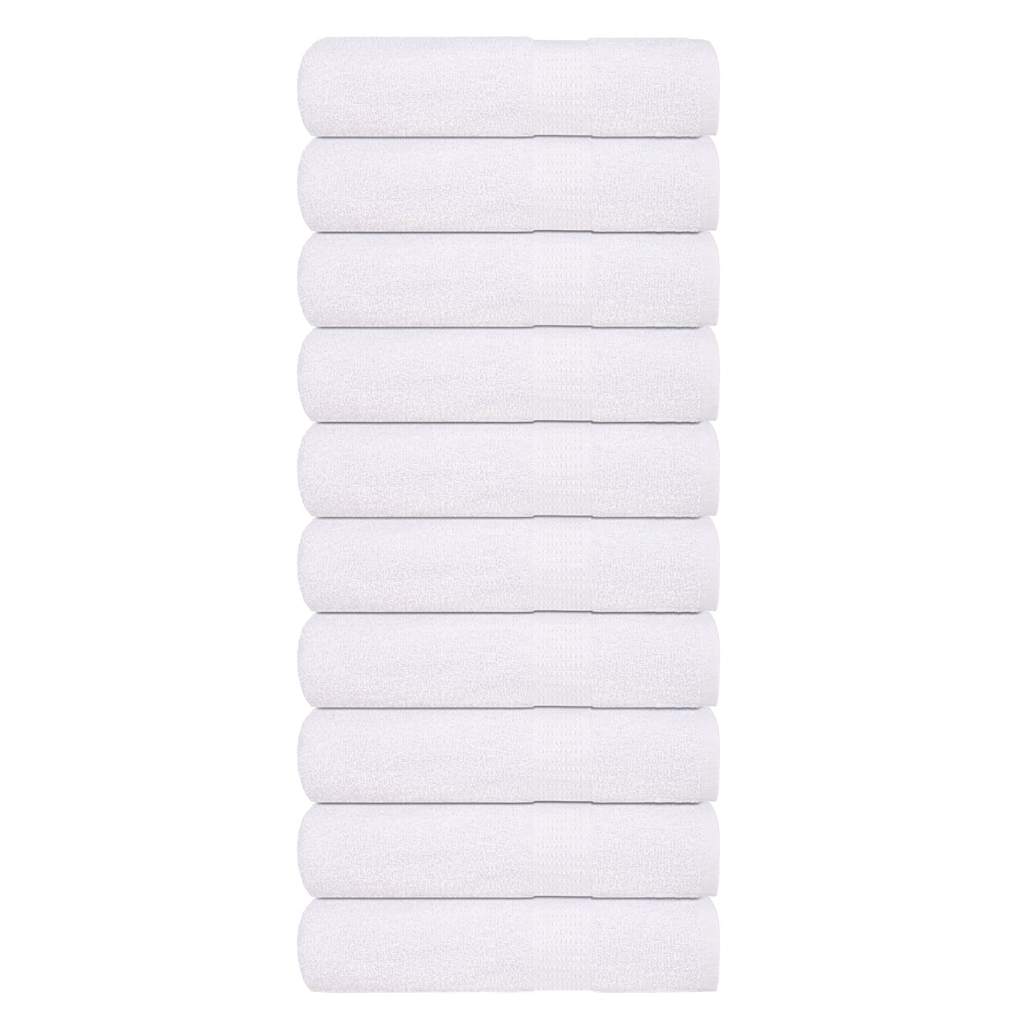 Ręczniki kąpielowe, FROGN, 10 szt., białe, 100x150 cm, 360 g/m² vidaXL