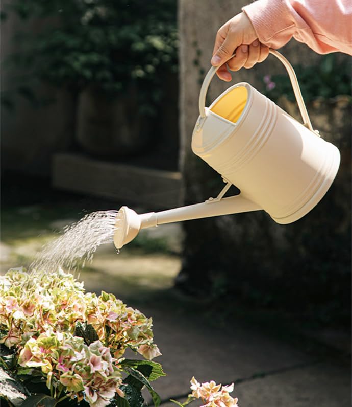 Regadera De Plástico Para Plantas De Jardín, 5 Litros, Color Negro