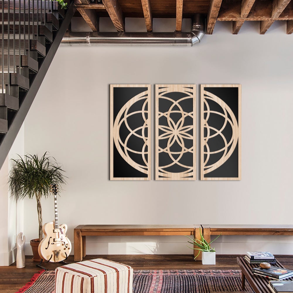 ATOM 100x70 Cm - Cadre Meuble Composite Bois Et PVC LASERCUT - 4