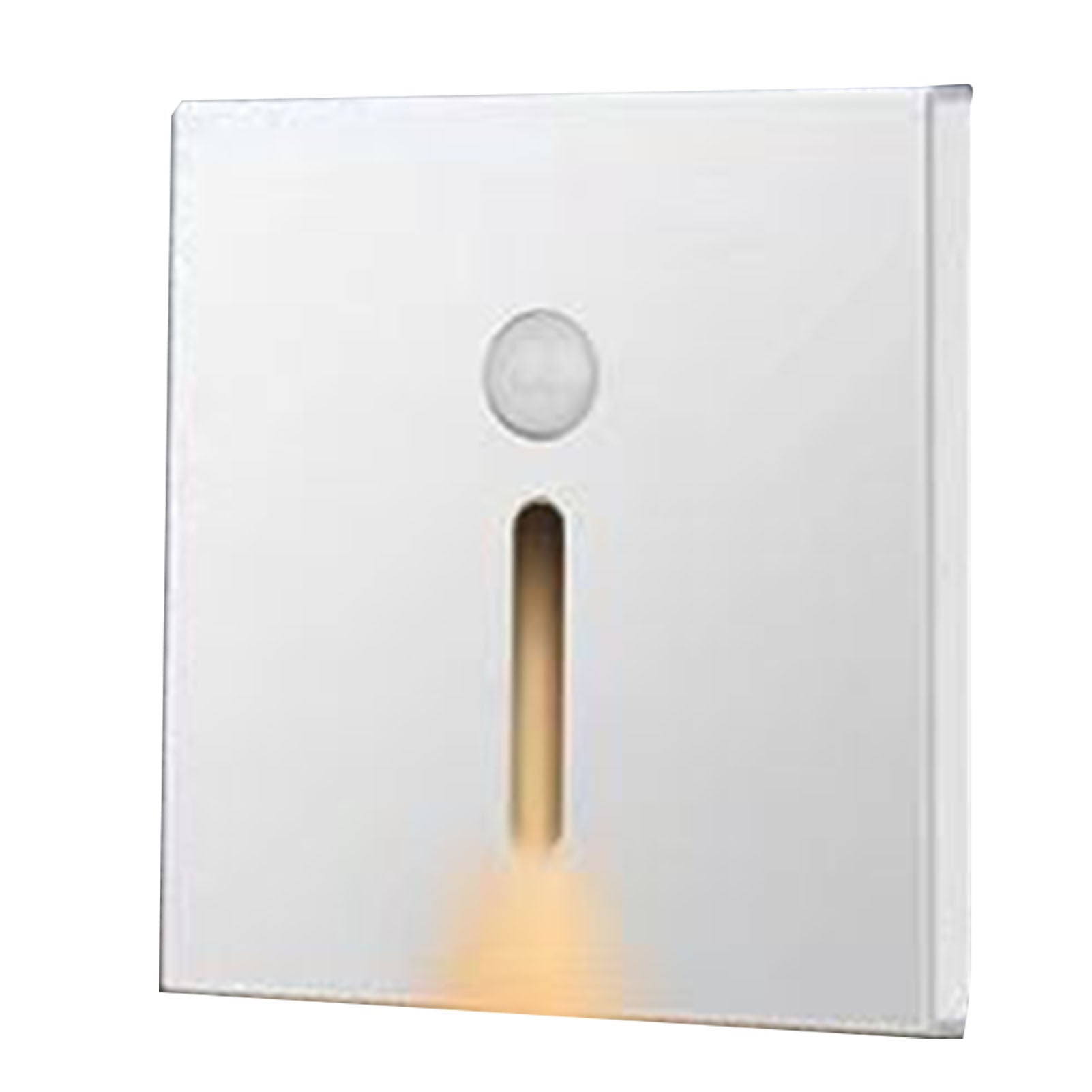 Lampka nocna LED z czujnikiem ruchu wykonana z ABS, do szafki nocnej, korytarza (biała)