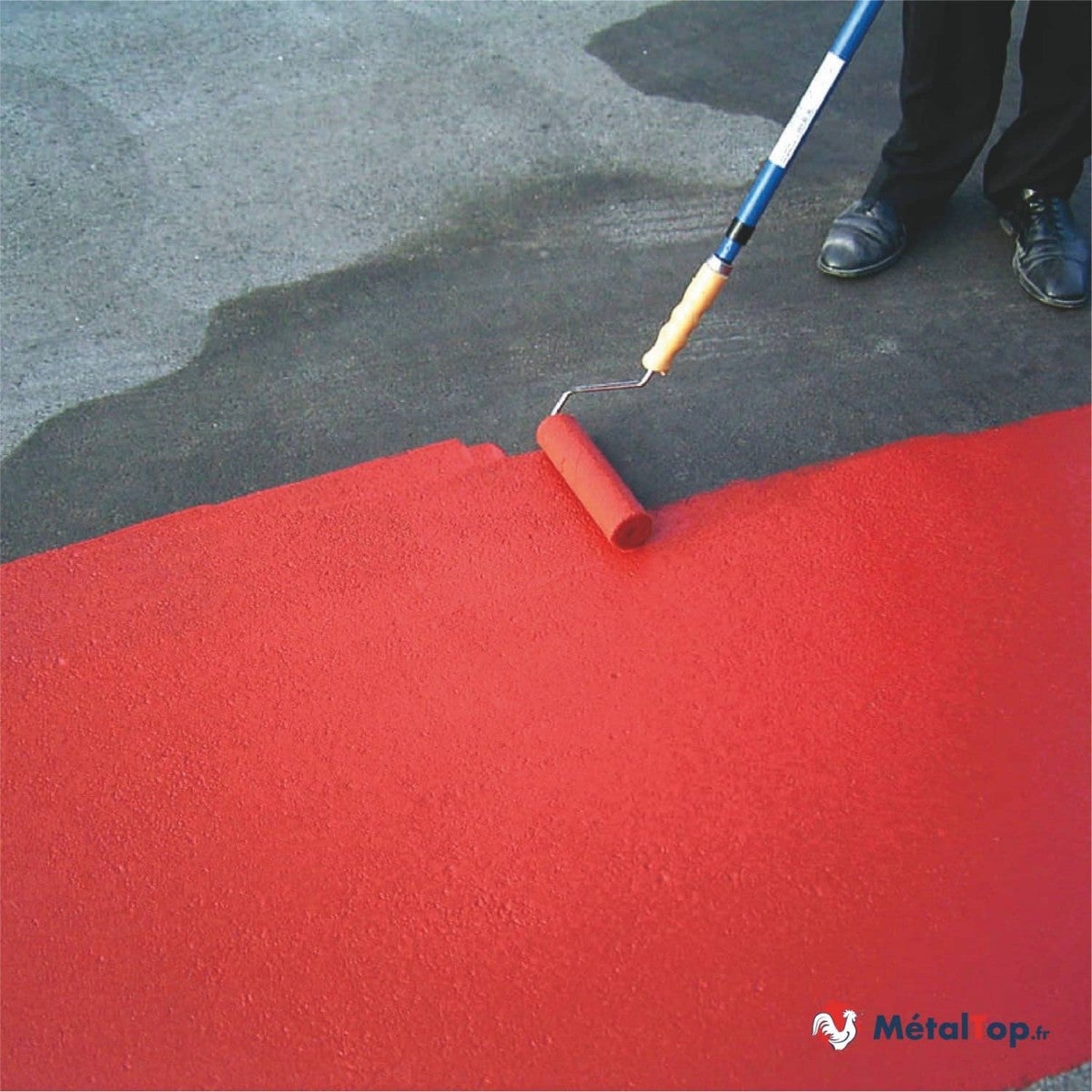 Peinture Sol Mat - Noir foncé - RAL 9005 - 5 L - Métaltop - 7