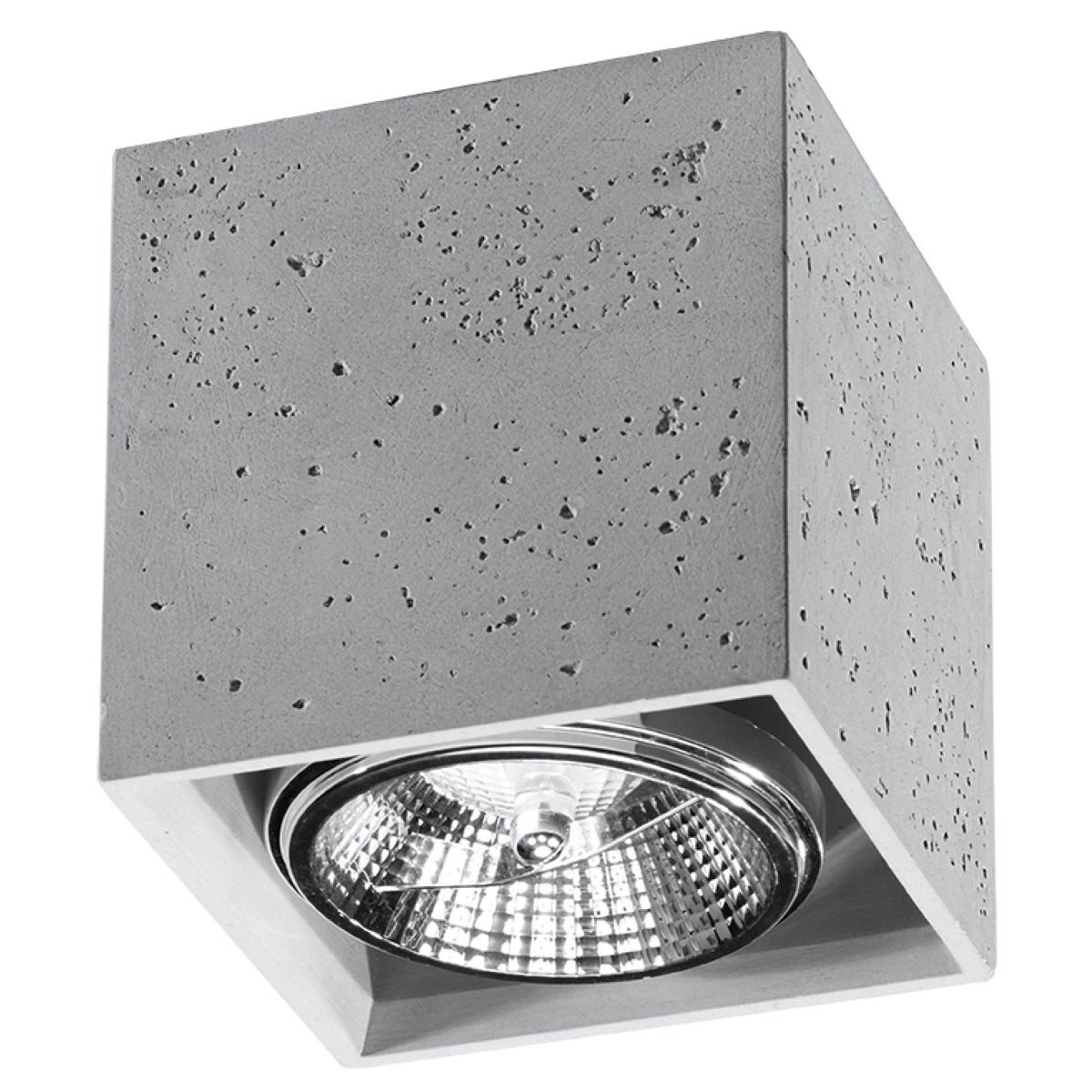 Reflektor spot DOMINO szary 1xGU10x40W beton architektoniczny wym:11x14x14cm IP20 Pure Lume