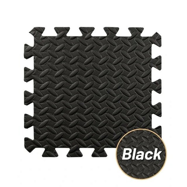 Tapis Puzzle EVA 18 Pièces Couleurs - Tapis De Jeu Et Fitness 30x30x1 Cm Avec Bord Droit