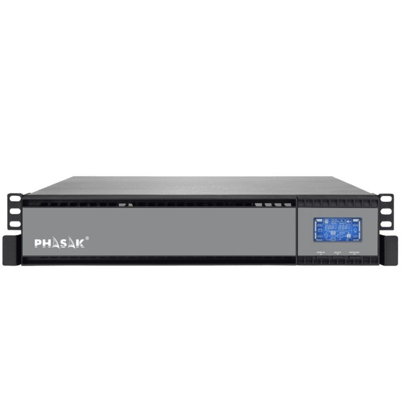 SAI Online Phasak Rack 19' 2000 VA Online LCD/ 2000VA-1800W/ 4 Salidas ...