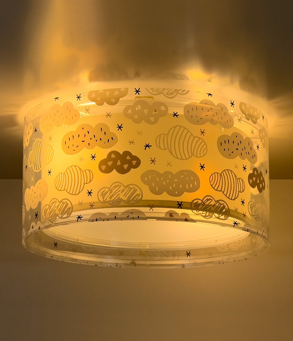 Plafon sufitowy Clouds - Chmura dla dzieci szara - 2