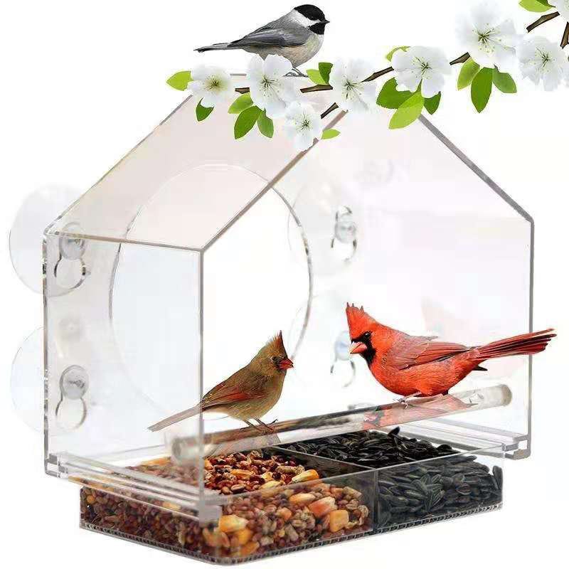 WILDLIFE FRIEND I Mangiatoia per uccelli, verde - con 4 ripiani per avvicinamento, casetta per WILDLIFE FRIEND I Mangiatoia per uccelli, verde - con 4 ripiani per avvicinamento, casetta per