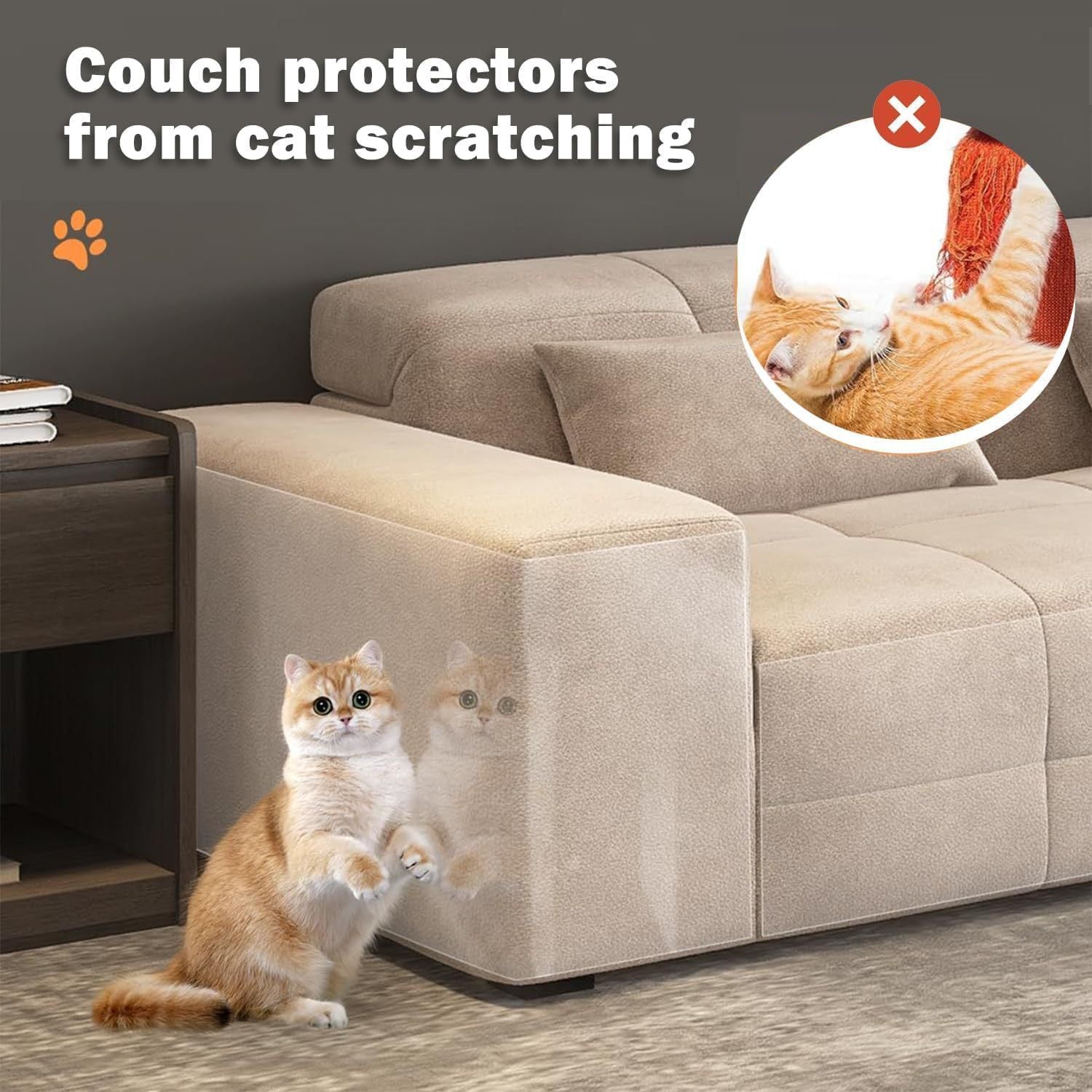 500 cm x 45 cm Protège-Porte Contre Les éraflures de Chien - Protecteur de Meuble Contre Les éraflures de Chat de , Protecteur de Porte pour Chien - 5