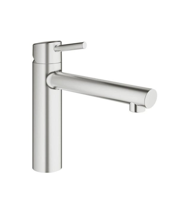 GROHE Mitigeur évier Concetto 31128DC1 - Bec moulé pivotant médium - Rotation 140° - Supersteel