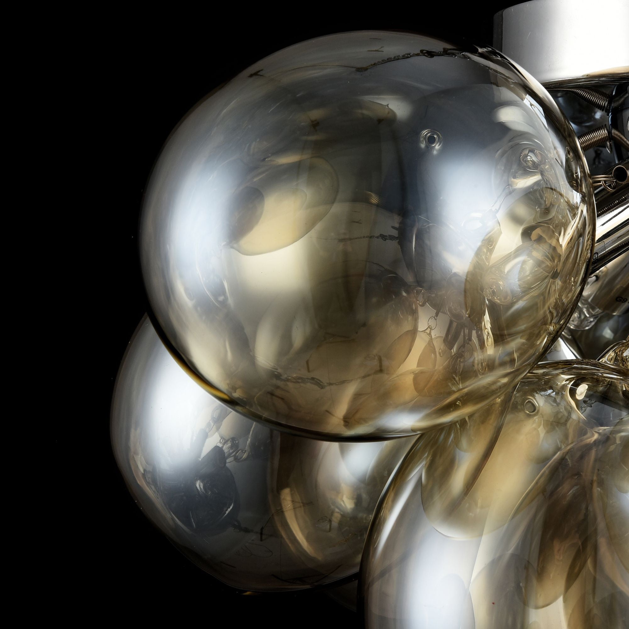 Lampa sufitowa wisząca Balbo nikiel-transparentna 4xG9x28W wym: 25 x 38 x 38 cm szkło Maytoni - 7