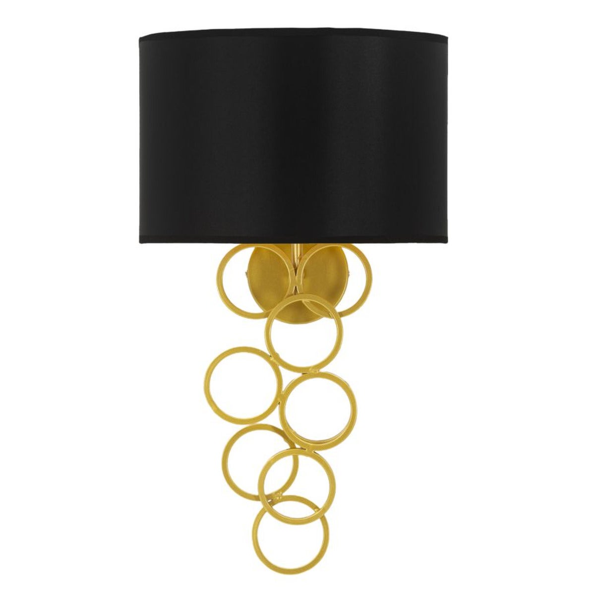 Lampa ścienna Everard, Tkanina, Czarny, Seven Design