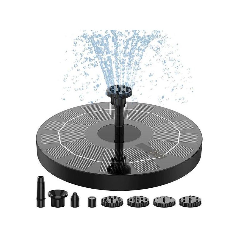 Solarna pompa do fontanny 2,5 W - pływający karmnik dla ptaków