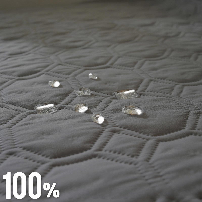 Manta impermeable para perros con púas antideslizantes para proteger el sofá cama, lavable a máquina, gris, 76 x 178 cm - 5