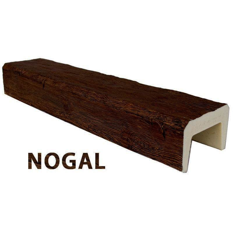 Decoracion Poliuretano  Viga De Imitación Madera Color Nogal 14,5X8x300 Cm Fabricada En Poliuretano , Leroy Merlin