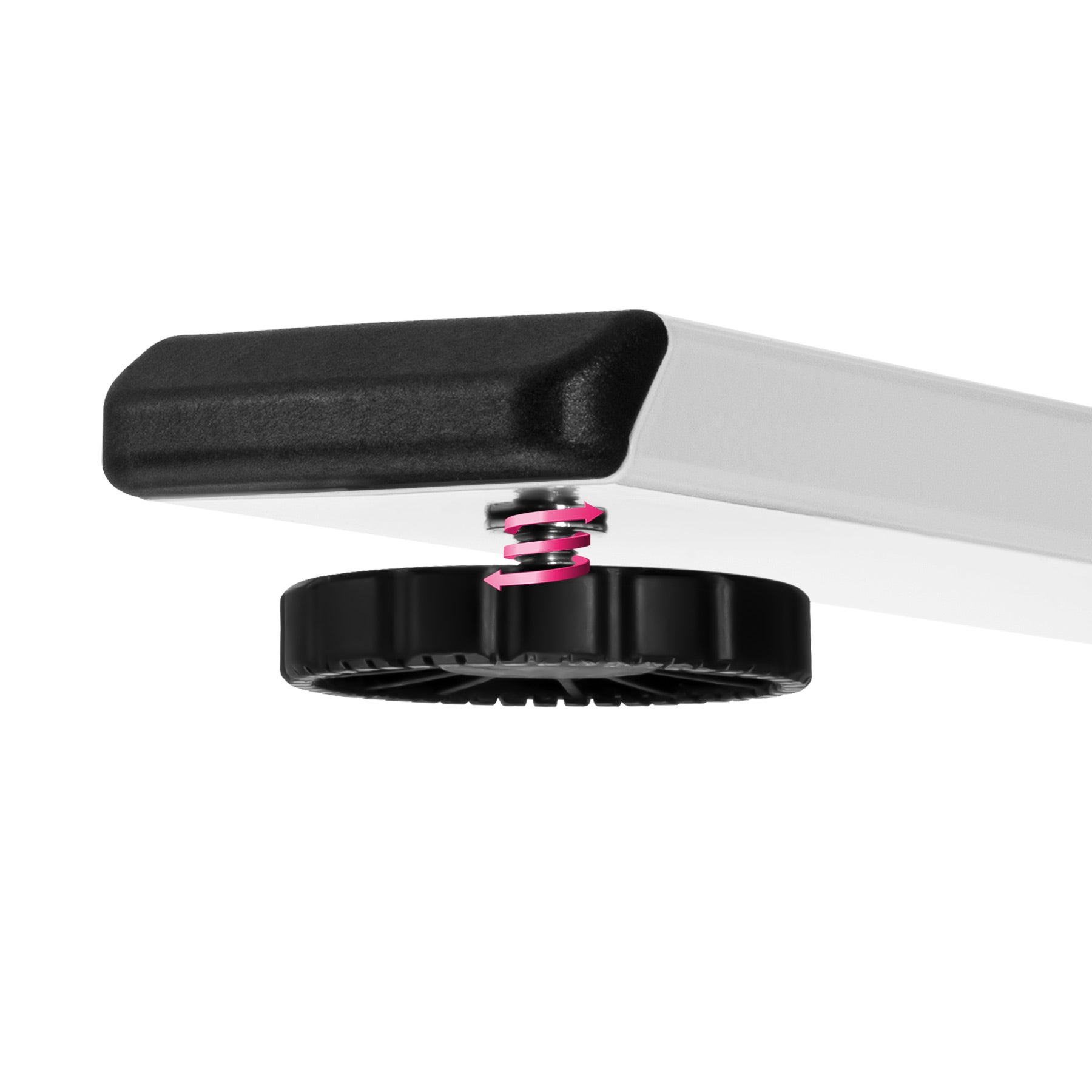 Tectake Bureau Assis Debout MELVILLE Pied de Bureau Réglable en Hauteur 110-168x60x70-119cm - blanc - 5