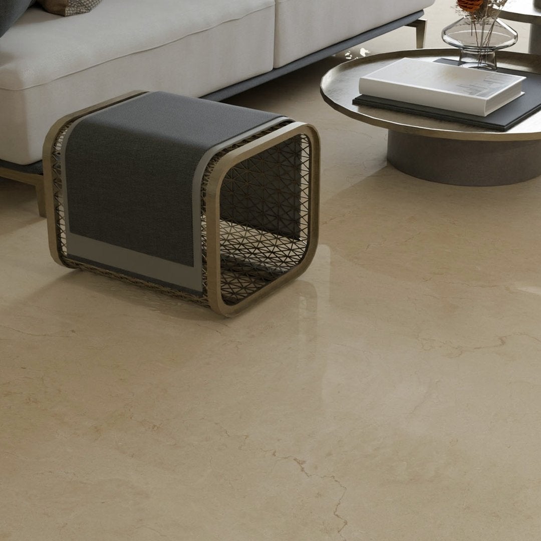 Manhattan Marfil - Marmo Lucido 6 mm - Piastrelle 120x120x0,6 cm 6 mm - MAL 5012 120x120 GLOSSY 6 mm - 3