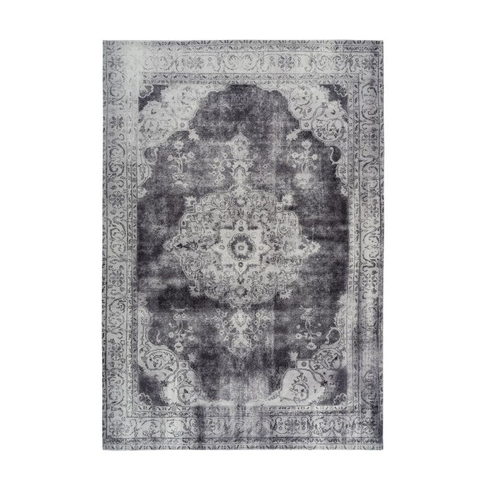 Tapis Imprimé Vintage Palace Gris 120 x 170 cm | Leroy Merlin