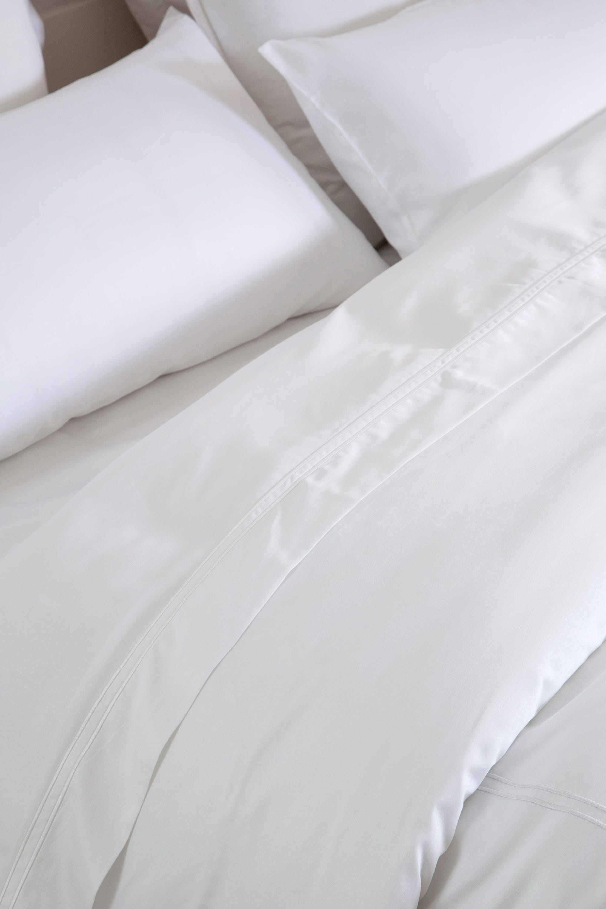 Lençol de cima Bordón INSPIRE algodão 400 fios branco cama 150 cm - 4