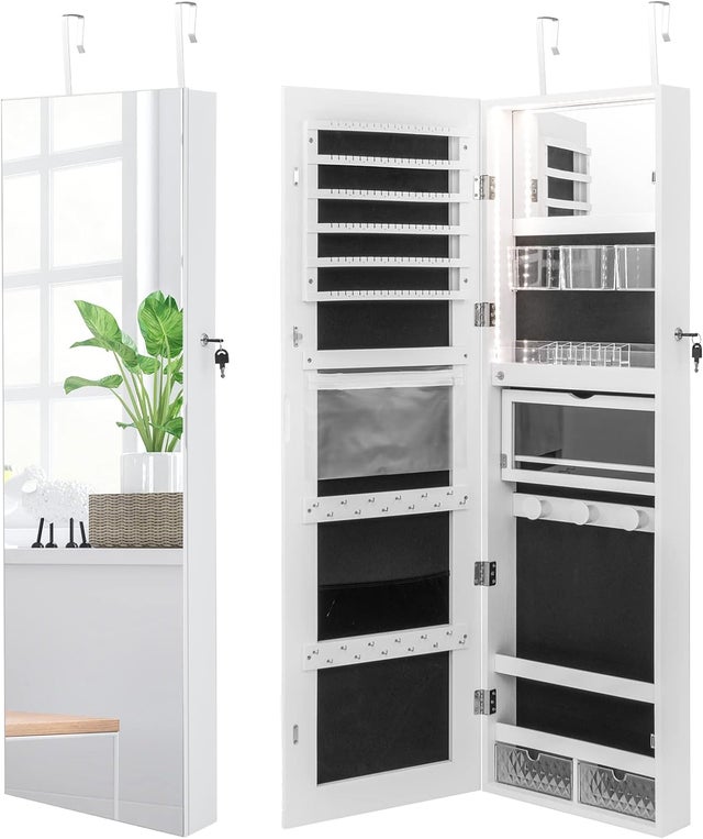 Relaxdays Organizer per Trucchi, Organizzatore Make Up con 18 Scomparti
