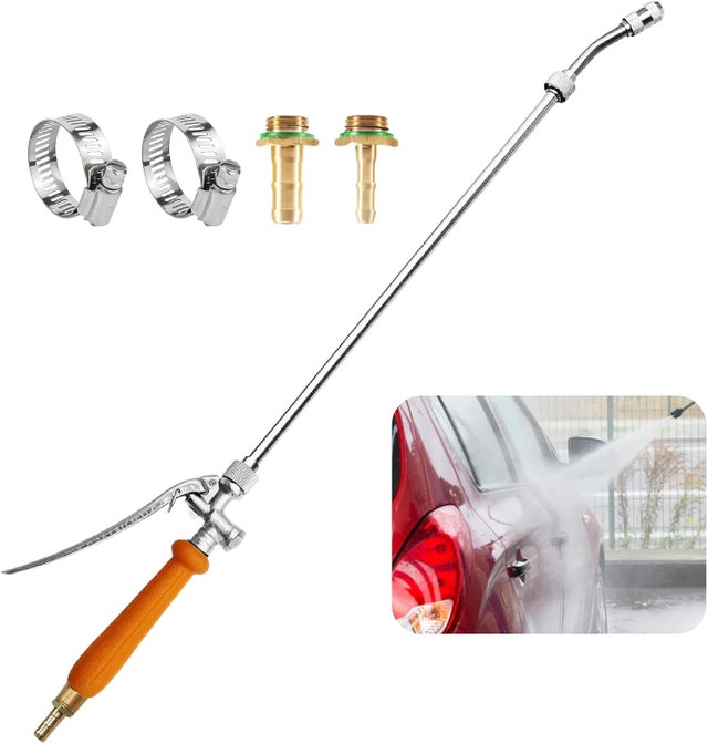 Lança de pulverizador de jardim de 73 cm haste universal de aço inoxidável ideal para limpeza e jardinagem