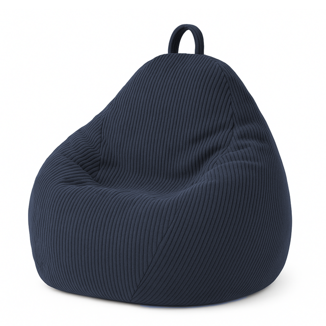 Pufe pêra bombazina BANANAIR 105 x 85 cm azul escuro