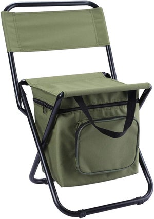 Fauteuil Pliable Pêche Et Camping – Avec Porte-gobelet, Sac De Transport, Assise Large Et Costaud