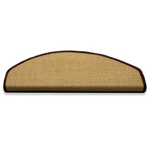 Tapis D'escalier Calcutta Effet Sisal - 65x23,5 Cm, Antidérapant, Intérieur, 3 Couleurs