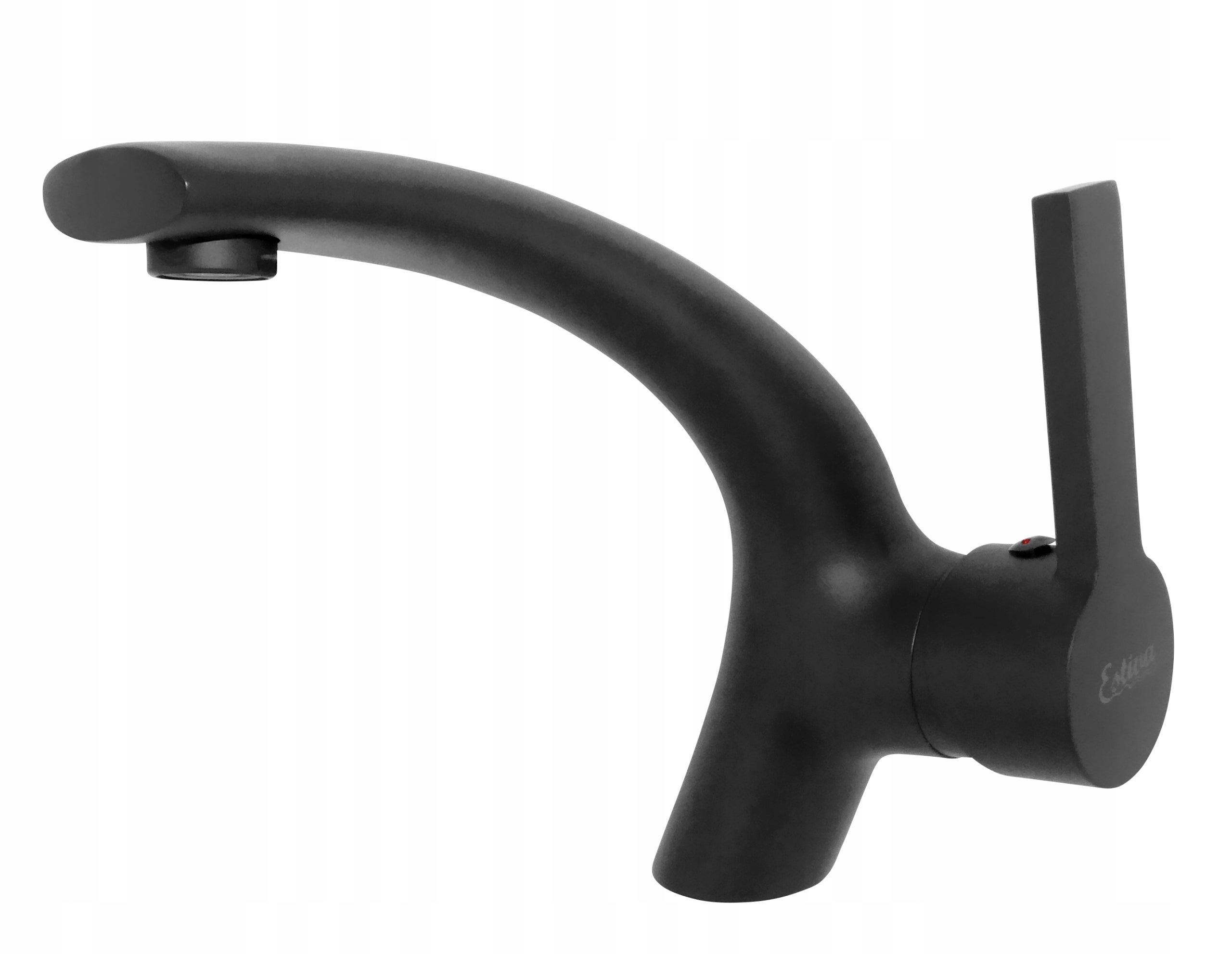 Bateria umywalkowa Estiva PIEGATO Black czarna