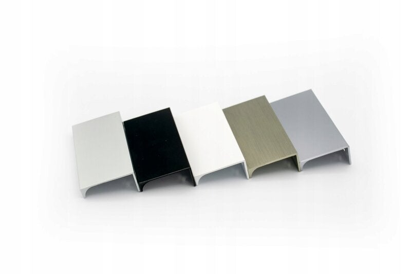 Ua06 Mâner de mobilă din aluminiu negru mat 120 cm