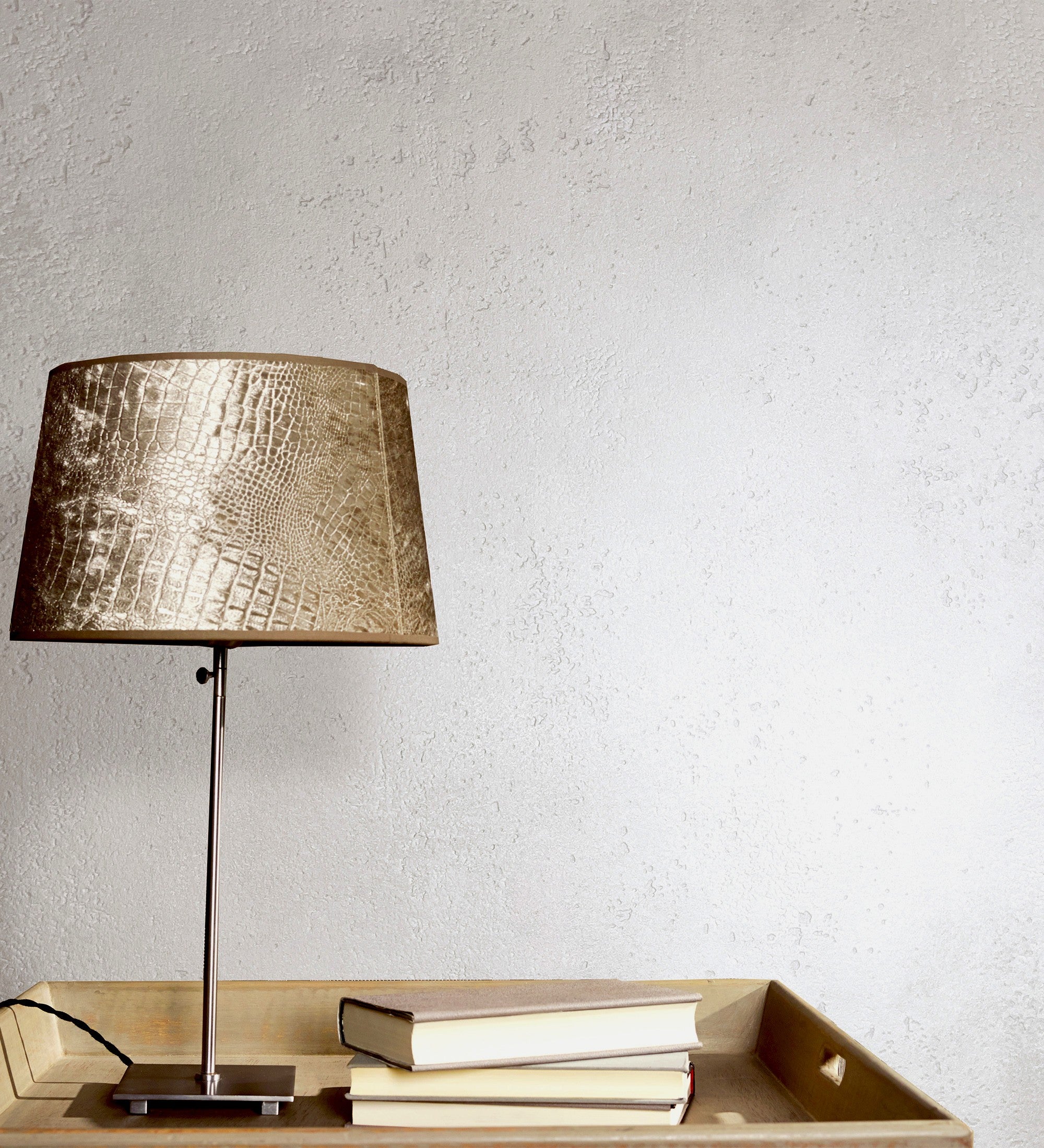 Papel de parede vinílico efeito de betão estucado em cor cinza quente claro com textura em - Hannover 128804 da GAULAN - Rolo de 10 m x 0,53 m - 3