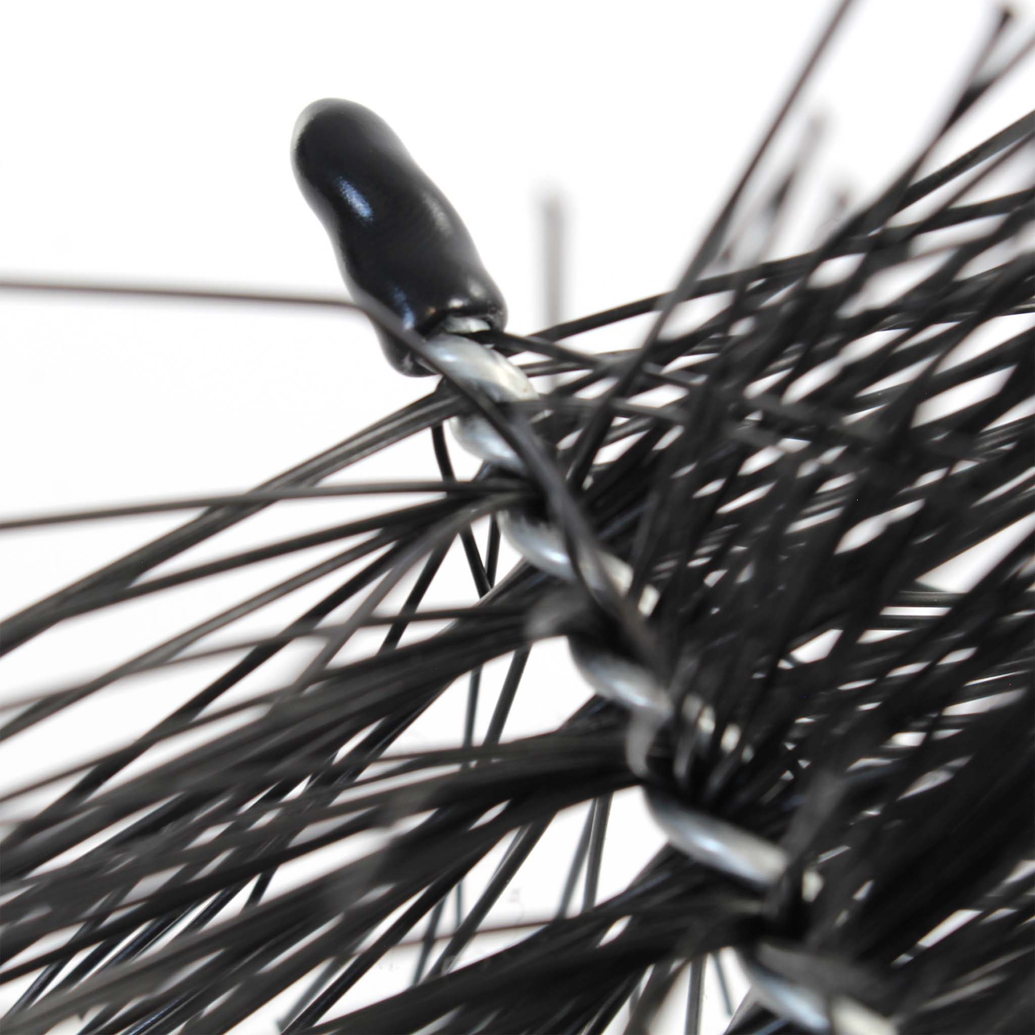 Wiltec Barriera anti piccioni per pannelli fotovoltaici e Spazzola per grondaie 10 scovoli 12 m Ø 8 cm - 7