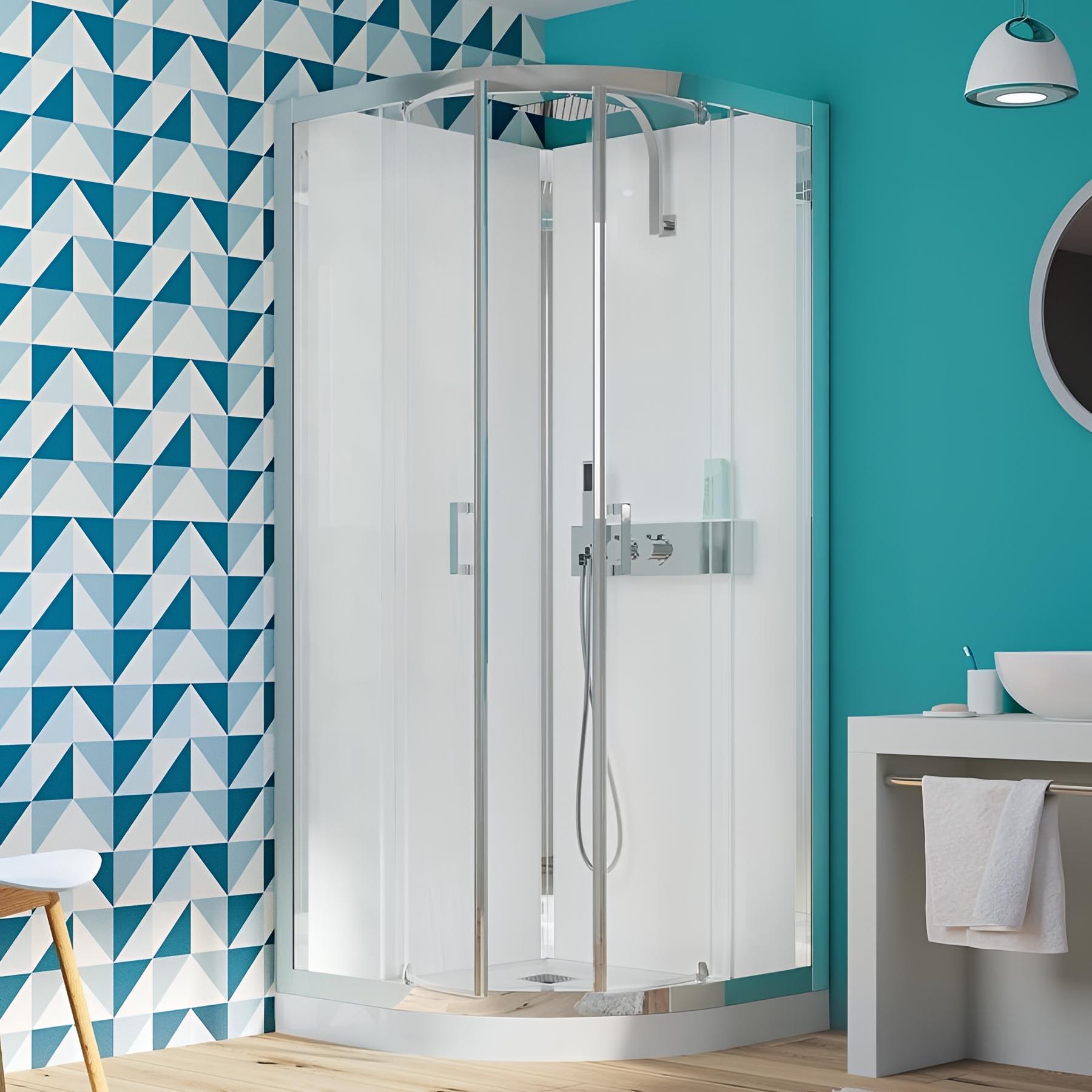 Cabine De Douche D angle KINEDO EDEN 1 4 De Rond 90x90 Hauteur Du 